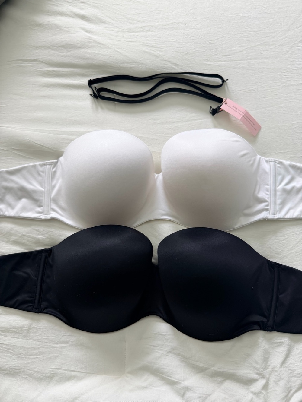 Victoria's Secret Convertible Strapless Bra Duo - White & Black